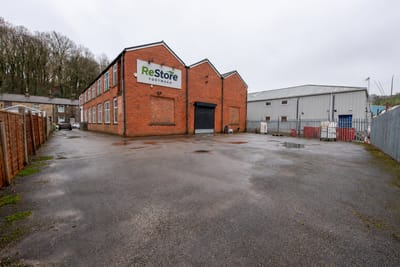 The Re-Store Footwear building at 392 Bacup Road, Waterfoot, Rossendale
